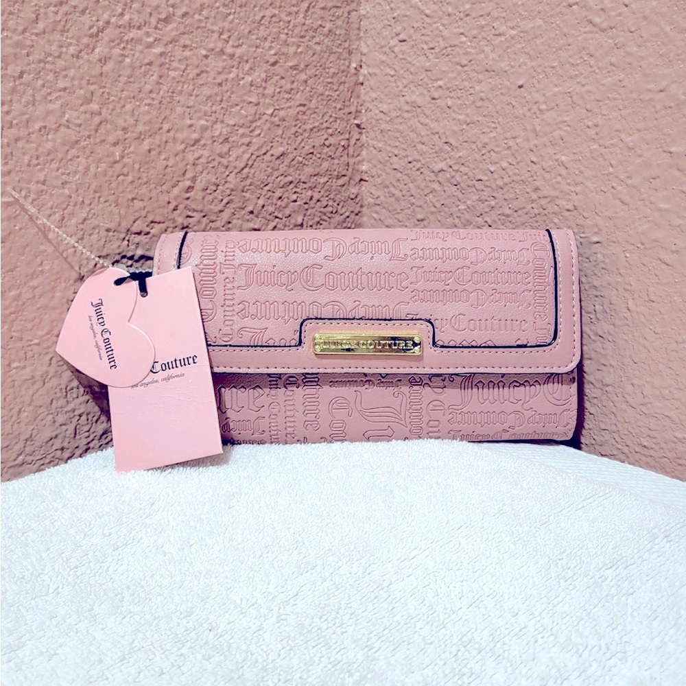 Juicy Couture Pink Embossed Wallet